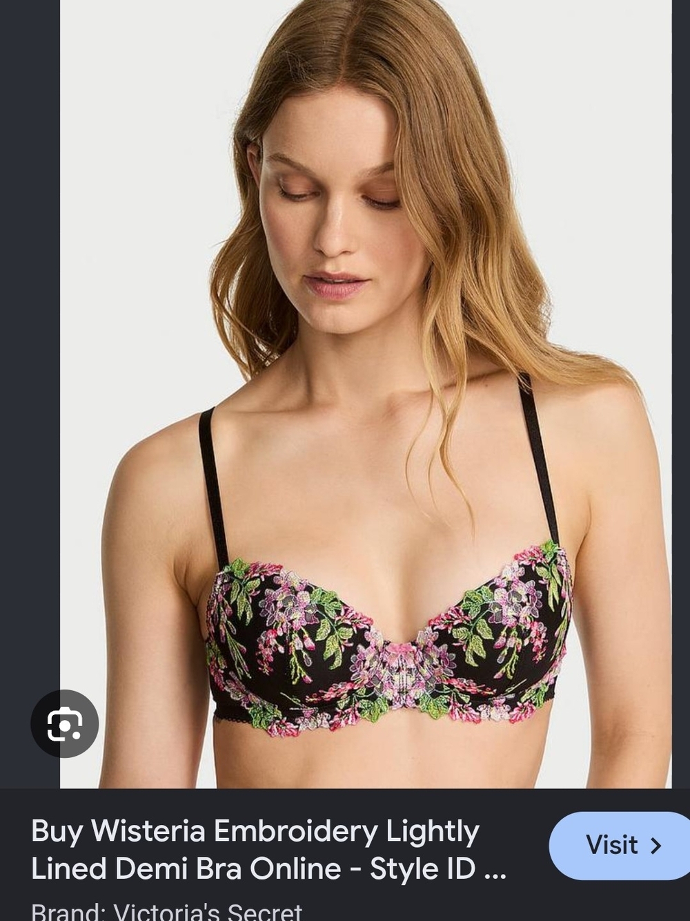 Dream Angels
Wisteria Embroidery Lightly Lined Demi Bra